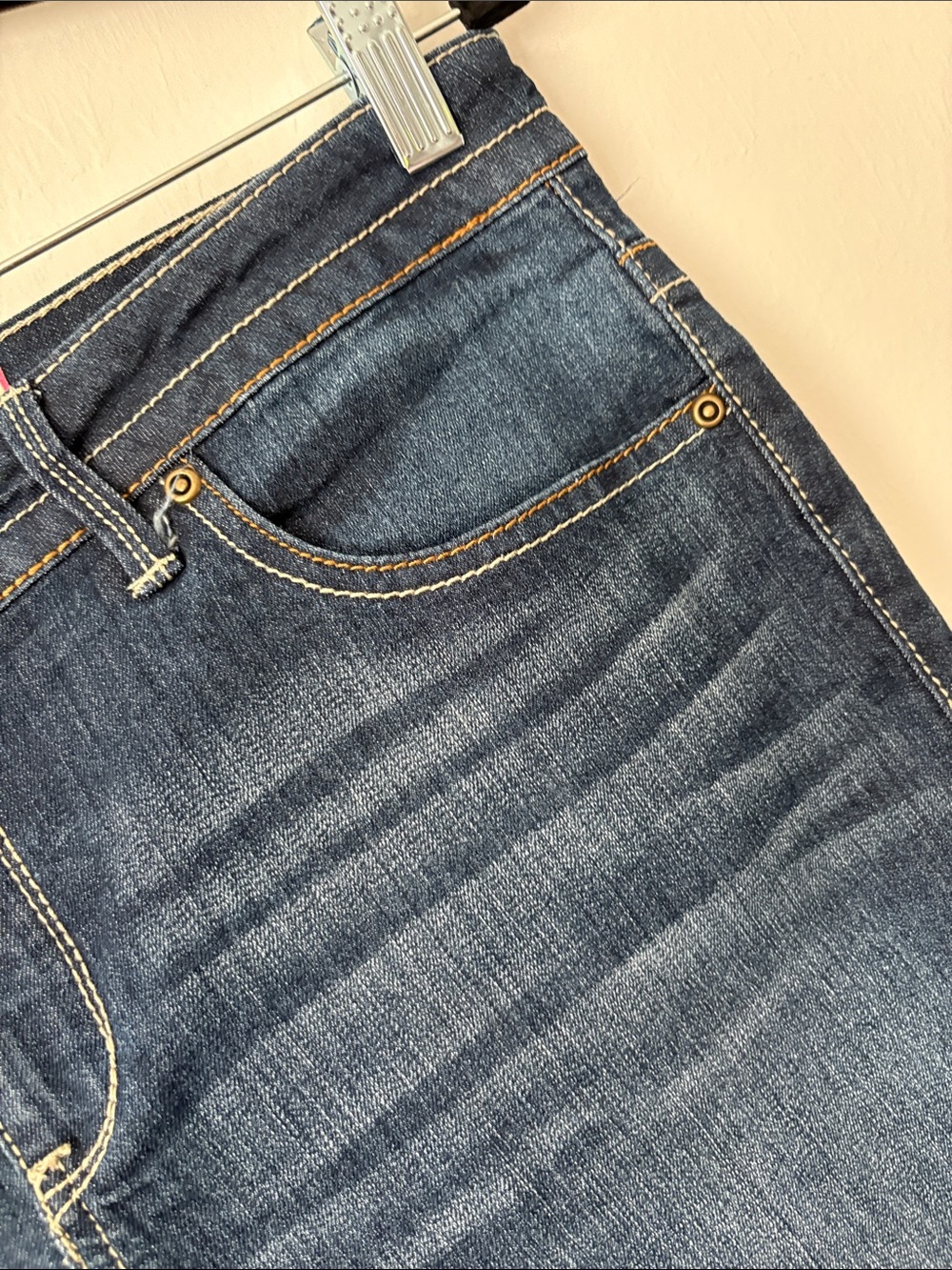 Famous Gazoz Bermuda Dark Blue Denim Shorts Size 12 - Picture 4 of 10